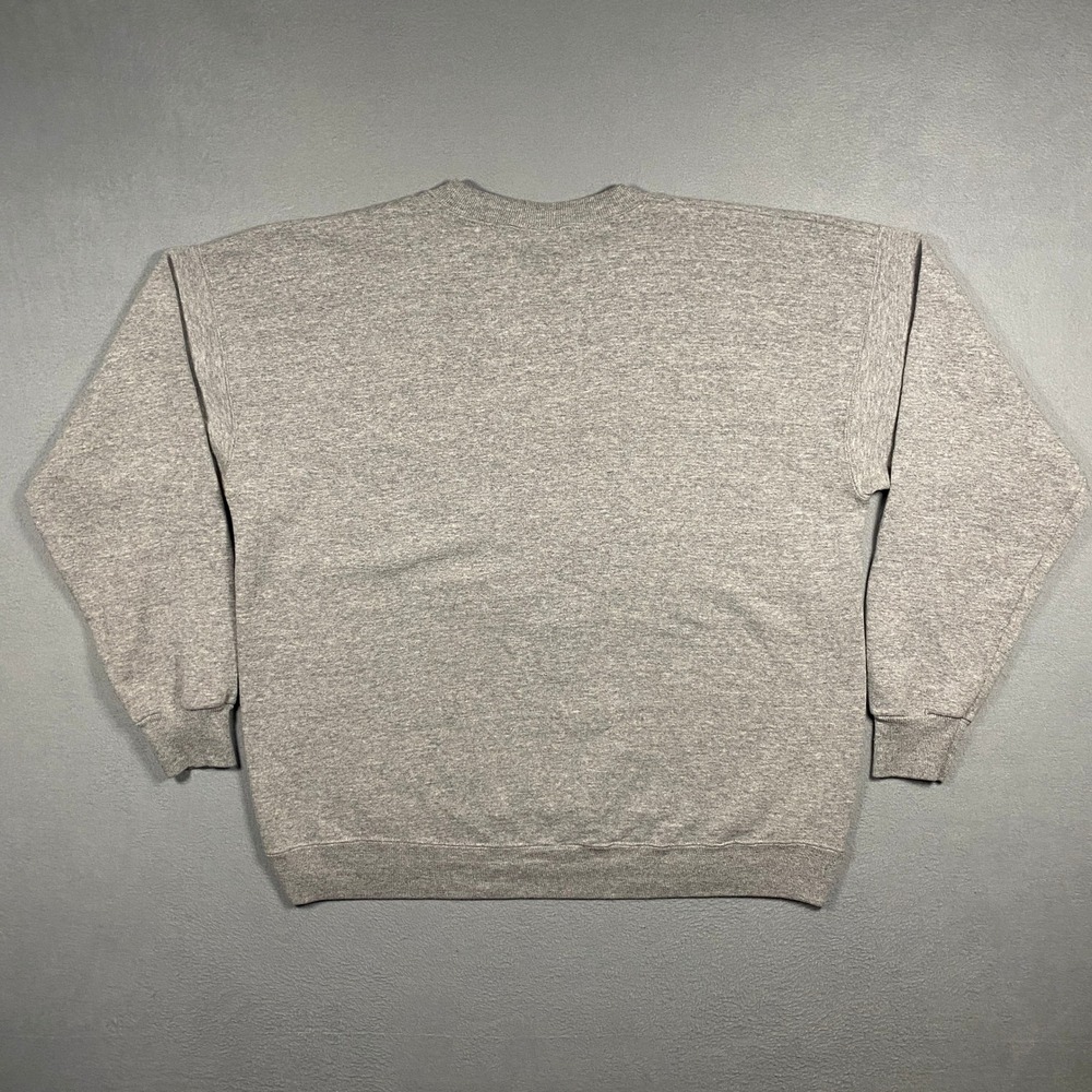 Vintage 90s Lee Sport Sweatshirt Mens XL Gray New Jersey Devils Hockey USA Made